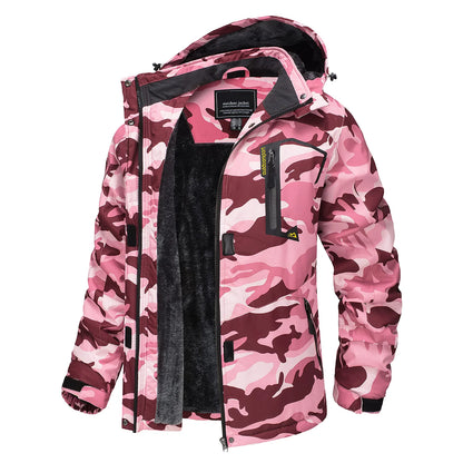 TACVASEN Chaqueta de esquí y snowboard de invierno para mujer, forro polar térmico, impermeable, informal, para trabajo, lluvia, cortavientos, parka
