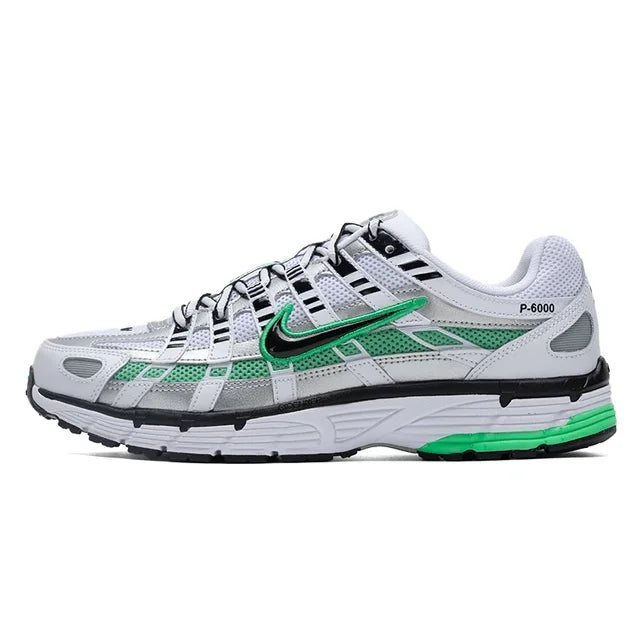 Nike-calçados esportivos masculinos, estilo retro, casual, respirável, vento, p-6000