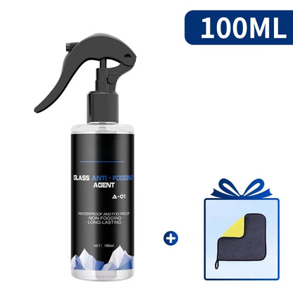 30/100ml Car Anti-fog Spray Glass Antifog Coating Agent Defogger Auto Windows Screens Mirror Windshield Defogging Cleaner