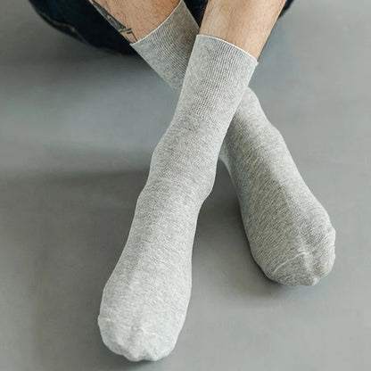 5 Pairs Plus Size EUR 45-50 Prevent Varicose Veins Socks Mens Diabetics Patients Cotton Loose Mouth Sock Man Women Comfort Meias