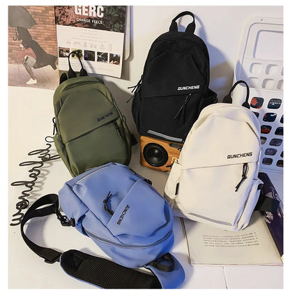Bolso bandolera para hombre, de un solo hombro, mochila pequeña, bolso de pecho para mujer, ciclismo, deportes, escalada de montaña, niños, tableta, ligero, Mo