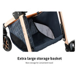 Baby Stroller 3‑in‑1 Travel System Pushchair Lightweight Pram from Birth All‑Terrain Baby Buggy Compact Fold Stroller Summer
