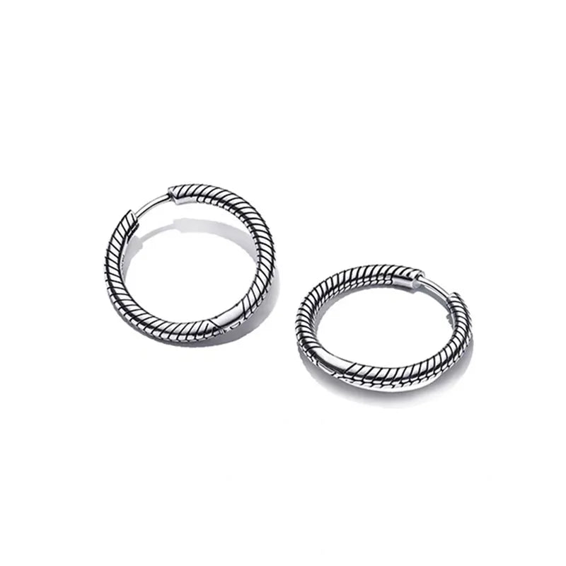 2024 New 925 Silver Plated Double Hoop Earrings For Women Butterfly Sun Moon Heart DIY Accessories 