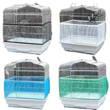 Mesh Bird Cage Cover Shell Skirt Net Easy Cleaning Catcher Guard Bird Cage Stretchy Mesh Parrot Bird Cage Net Jaula Para Pajaros