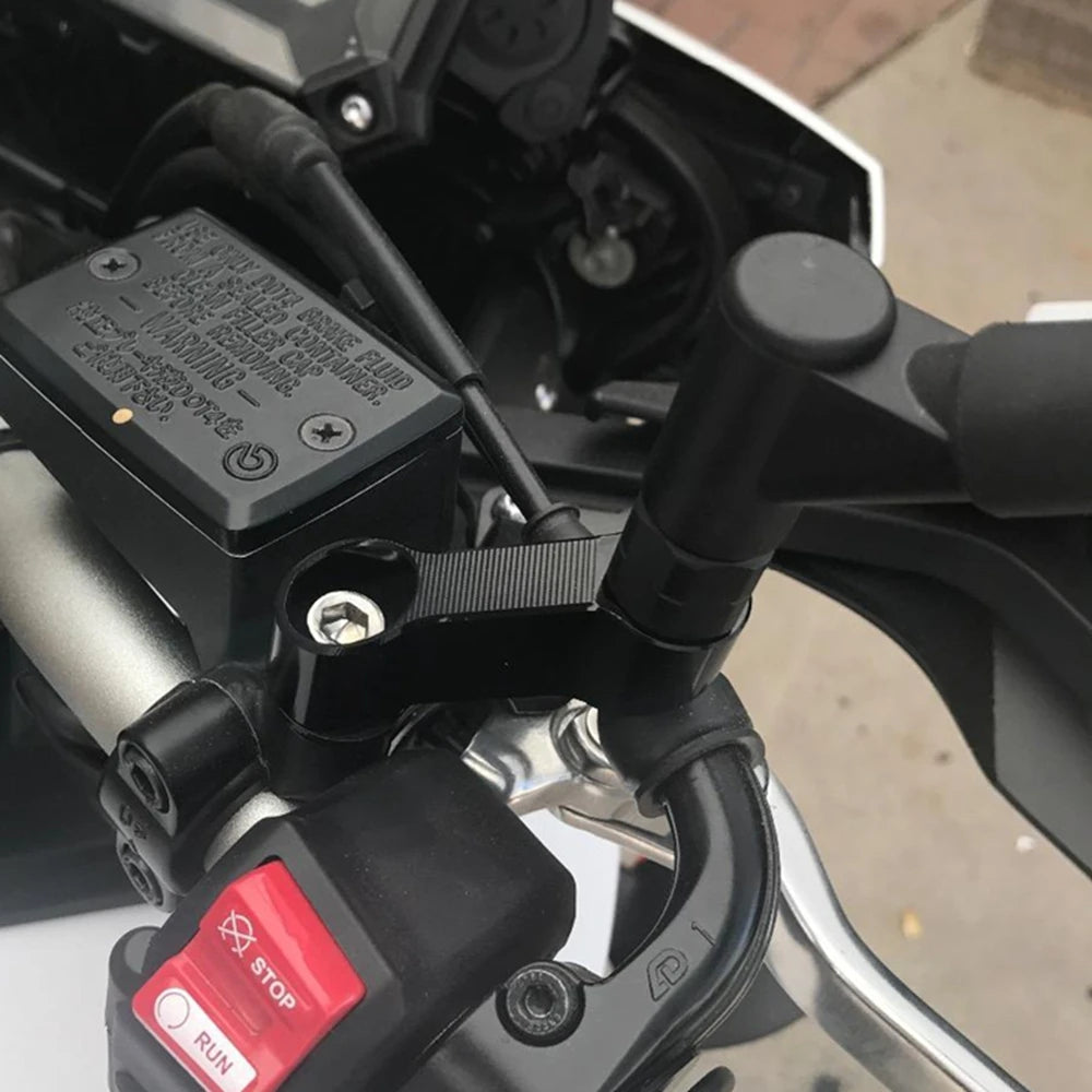 Motorcycle Rearview Mirrors Extension Riser Extend Adapter Mirror Extender Adapters Riser Supplies Rear View Base Mirrors Black