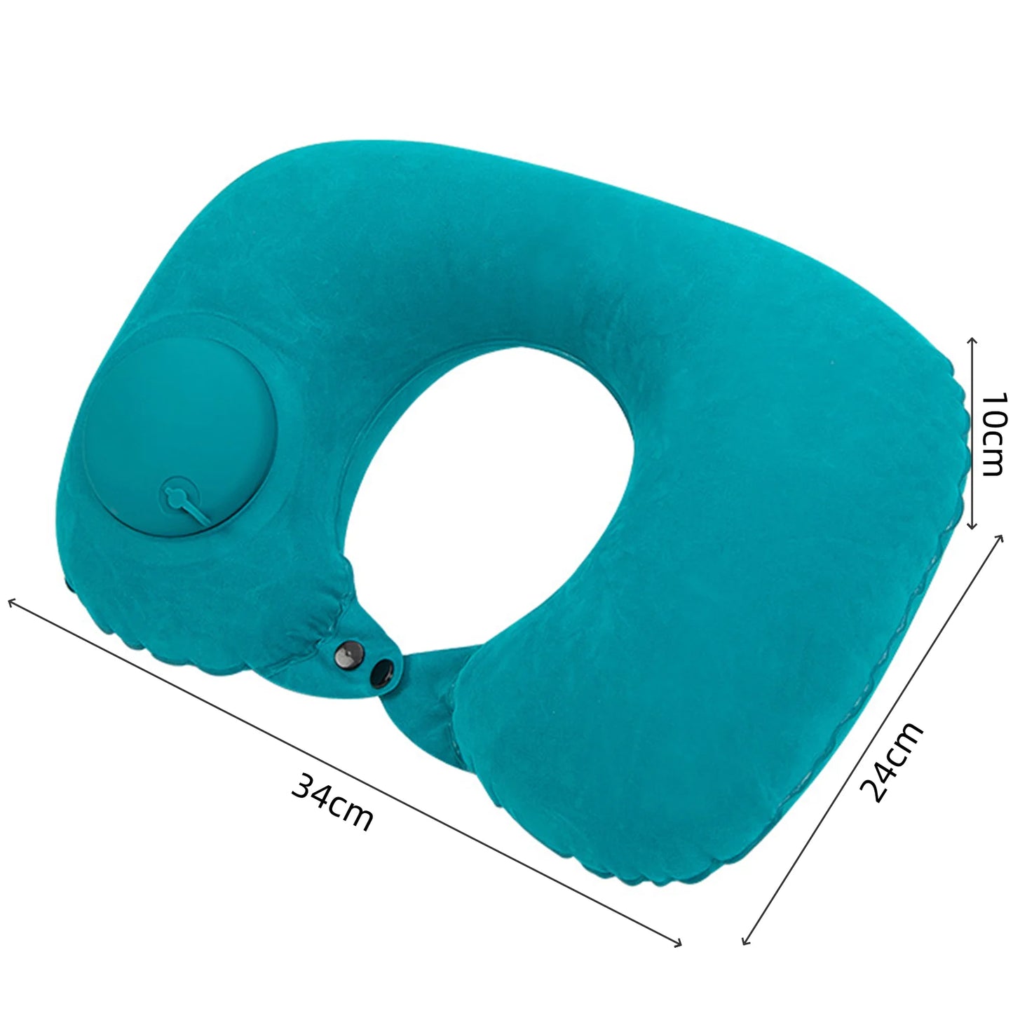 Almohada de cuello en forma de U, inflable, para aliviar la fatiga, para viajes, reposacabezas de vuelo, cojín para dormir en forma de U para avión.