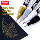 Fine tip permanent Paint Marker Pen DIY Paint Metallic Pen Permanent Gold SILVER Marker Touch Up,School Model Painting