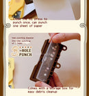 3-Hole 4mm Card Hole Punch Limited Edition Loose Leaf Notebook M5/A7 Portable Binder Punching Machine Office Supplies For 1paper