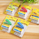 Juego de mini grapadoras STONEGO, grapadora portátil pequeña para regalo, suministros de oficina encantadores