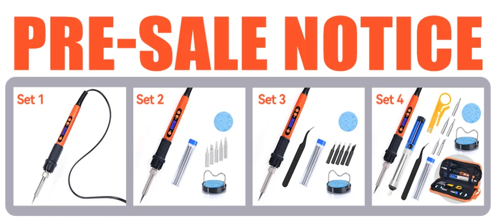 100W Digital Electric Soldering Iron Kit Set Temperature Adjustable 928D Welding Tool Ceramic Heater Soldering Tips Rework