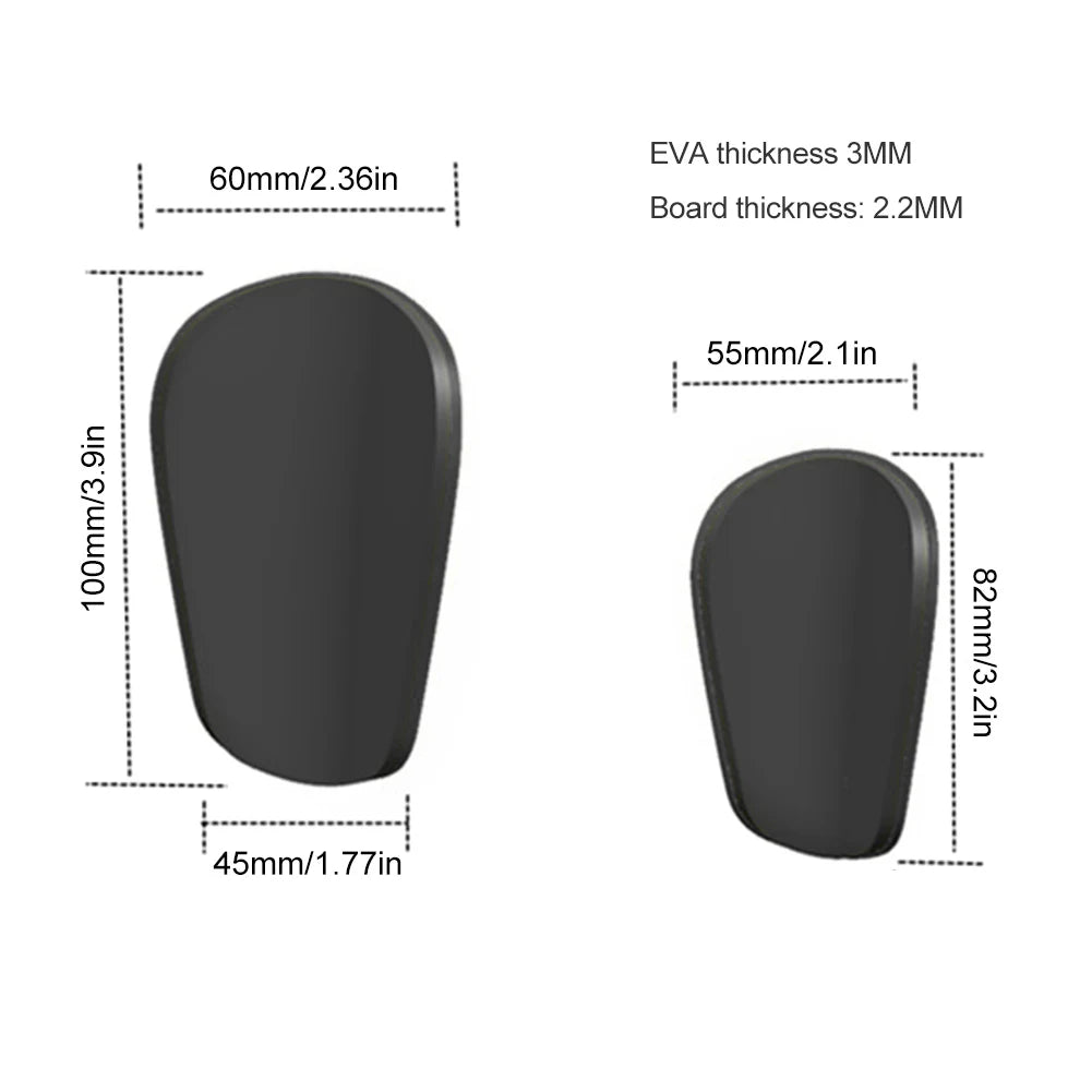 1 Pair Mini Football Shin Pad Wear-resistant Shock Absorbing Leg Protector Lightweight Portable Soccer Training Shank Board