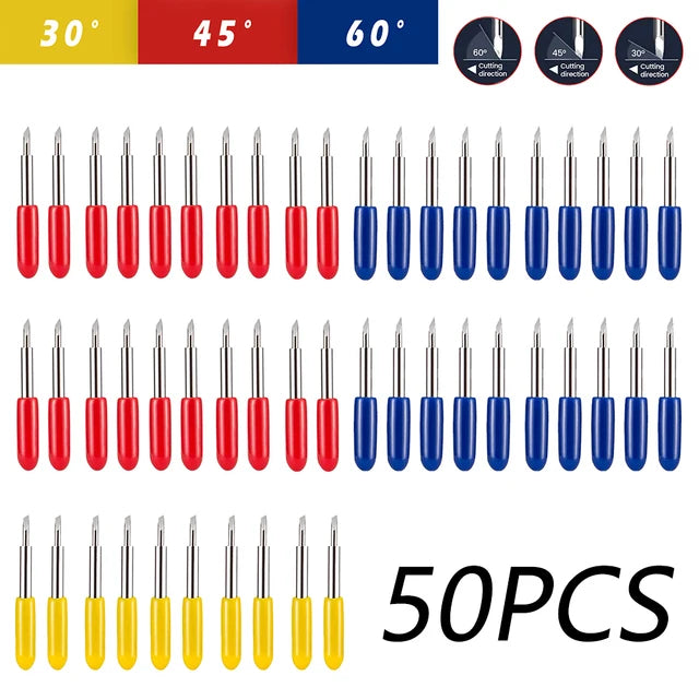 Replacement Blades for Roland Cricut, Cutter Knife, Blade for Power Tools, Plotter Cutting, 30 Degree, 45 Degree, 60 Degree 