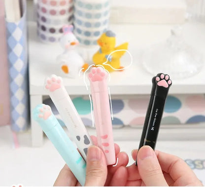 4Style Portable Folding Cat's Paw Scissors Stainless Steel Art Tool Multi-Function Pen-Shaped Scissors for Handbooks  Office Use