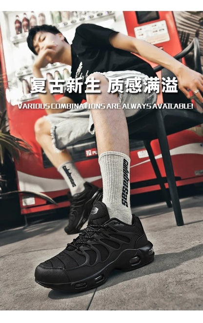 New Men's Air Cushion Running Shoes Designer Footwear Luxury Shoes Male Fitness Jogging Sneakers Basketball Antiskid Mens Tennis