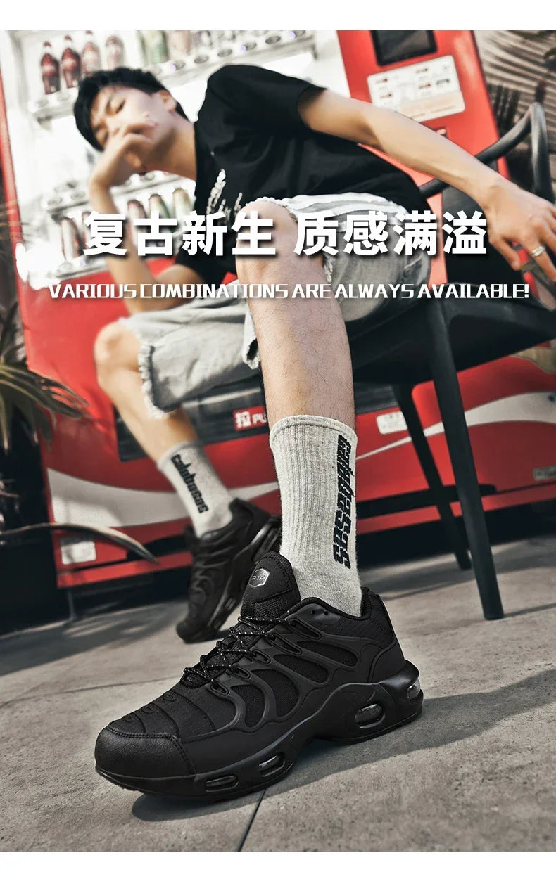 New Men's Air Cushion Running Shoes Designer Footwear Luxury Shoes Male Fitness Jogging Sneakers Basketball Antiskid Mens Tennis