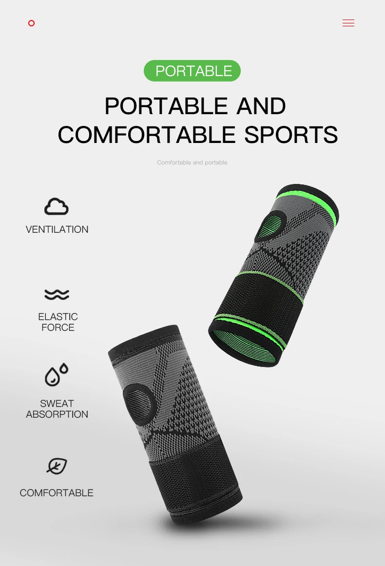 1Pcs Knitting Wrist Support Elastic Adjustable Bandage Hand Sport Wristband Gym Support Hand Guard Wrap Carpal Tunnel