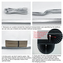 Self-Adhesive Pleated Blind High Shading Non-Woven Window Shade Bathroom Kitchen Balcony Zebra Blackout Curtain