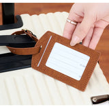 Fashionable new PU luggage tag, boarding pass for overseas travel, luggage tag, anti-loss name card, luggage tag