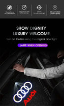 Audi A3 A4 B8 8P 8V A6 C7 A5 Q5 B7 B6 B9 SLINE QUTTRO RS Q3 Q7 S3 S4 S5 S6 S8 Car Door Welcome Light Led HD Projector Lamp