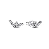 2024 New 925 Silver Plated Double Hoop Earrings For Women Butterfly Sun Moon Heart DIY Accessories 