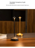 Rechargeable Table Lamp Creative Dining Touch LED Hotel Bar Coffee Pina Pro Table Lamp Decorative Desk Lamp