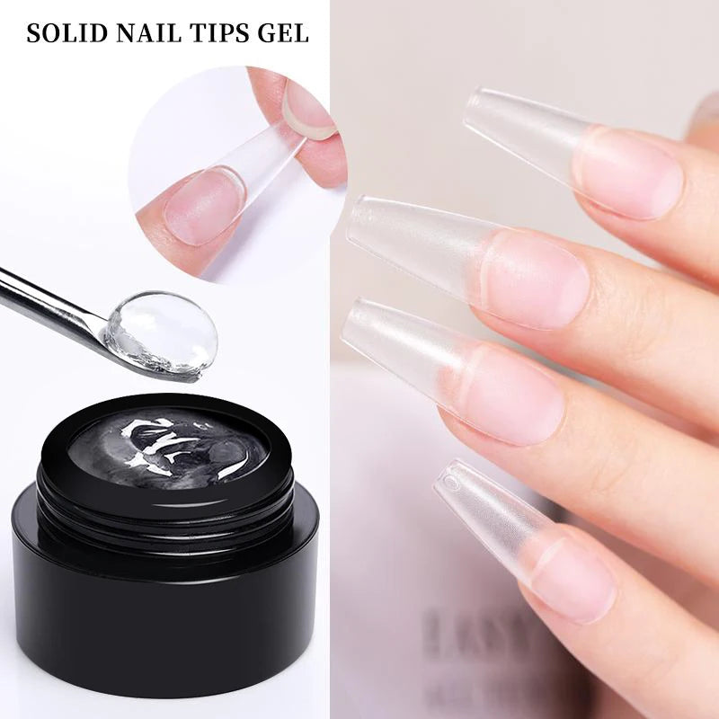 BORN PRETTY 5 IN 1 Clear Water Ripple Gel Polish 5ml No-wipe Top Coat Reinforcement Adhesive Nail-Shape Wave Gel Nail Polish