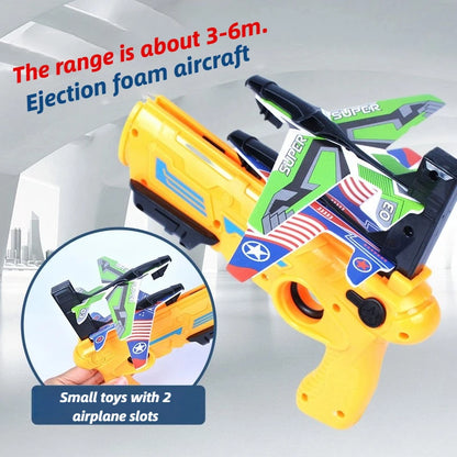 Lanzador de aviones de juguete para niños, divertido avión de espuma para exteriores, juguete interactivo entre padres e hijos, juguete volador deportivo para niños, regalo