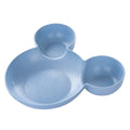 Kid Cartoon Mouse Mickey Bowl Plates Lunch Box Kid Baby Kids Infant Rice Food Bowl Plastic Dinnerware