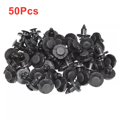 100Pcs 8mm Auto Fasteners Rivets Clips for Nissan Automotive Fastener Clips Body Push Retainer Bumper Trim Retainer Fastener Kit