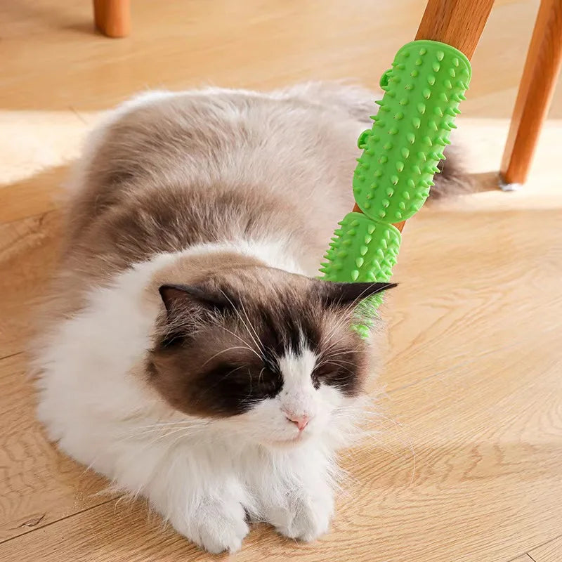Pet Hair Removal Massage Comb, Cat Scratching, Rubbing Brush, Kitten Grooming, Self Cleaning, Wall Corner, Cat Scratcher Combs 