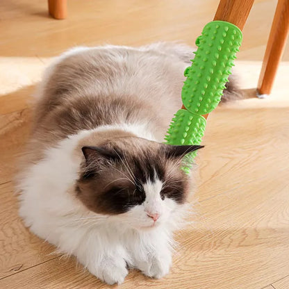 Peine masajeador para quitar el pelo de mascotas, rascador para gatos, cepillo para frotar, aseo para gatitos, autolimpiable, esquina de pared, peines rascadores para gatos 