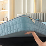 Six Sides All Inclusive Mattress Cover with Zipper Thicken Fitted Sheet Quilted Mattress Protector Pad Couple Customized Size