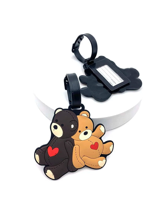 1PC Cute Small Animal Luggage Tag Airport Tag Travel Essential Loss Prevention Hanging Tag Unisex