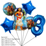 Talheres descartáveis de Tema Moana para Crianças, Copo e Prato, Suprimentos de Decoração para Meninas, Festa de Casamento, Aniversário, Novo
