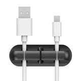 NONGAMI-Silicone USB Cable Organizer, Cable Winder, Desktop, Tidy Management Clips, Suporte para Mouse, Headphone, Wire Organizer