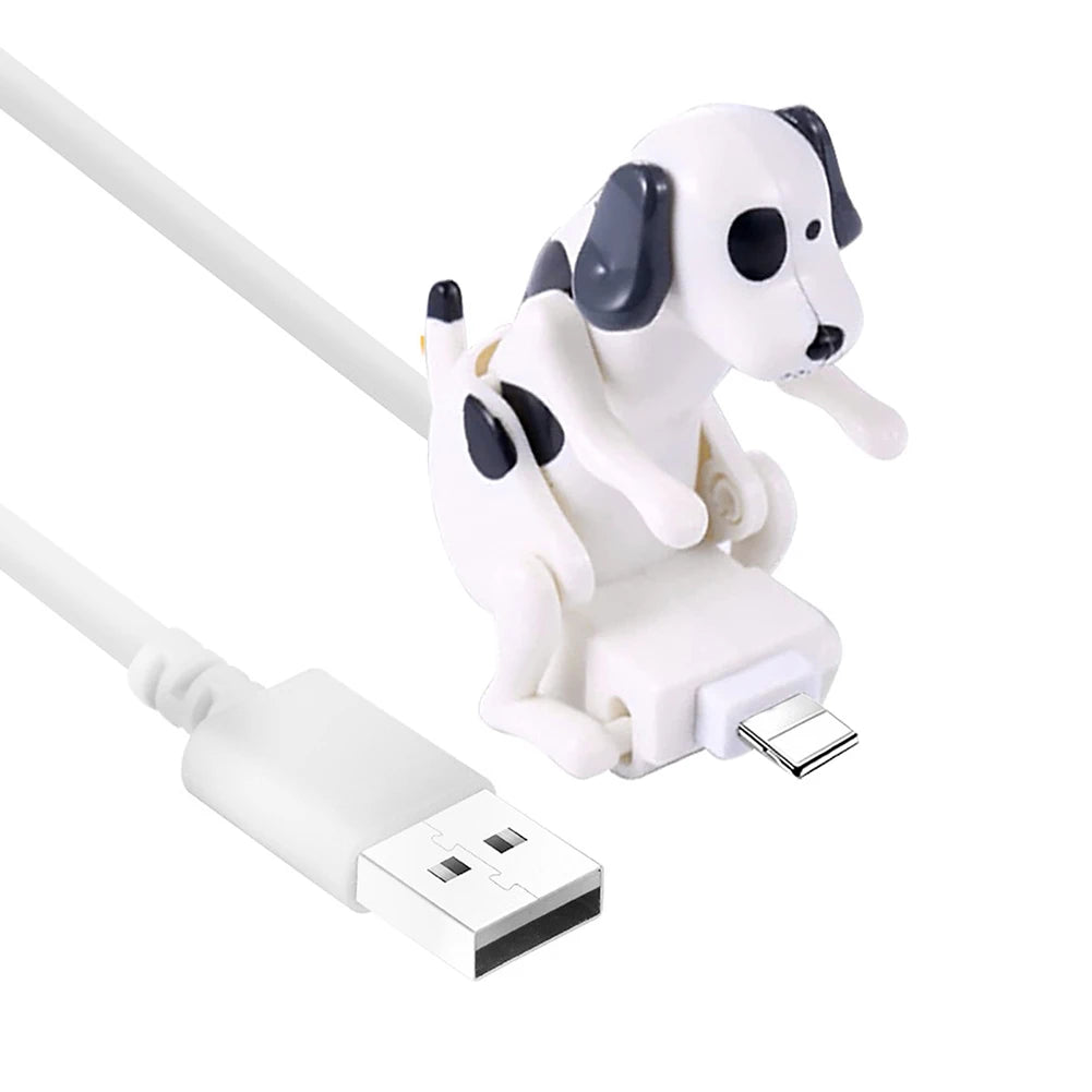Funny Dog Fast Charger Cable Data Cable For iPhone IOS Android Type-C Mobile Phone Charging Line Prank Gifts Phone Accessories ﻿