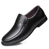 Leather Men Formal Shoes Luxury Brand 2025 Men's Loafers Dress Moccasins Breathable Slip-on Black Driving Shoes Plus Size 38-46
