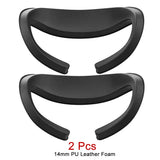 For Meta Quest 3 Face Mask Cover AMVR Upgraded 3-in-1 Facial Interface PU Leather Ice Silk Fabric / Replacement Foam Pad