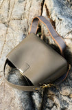 100% Genuine Leather Women's Bucket Bag Luxury Designer Versatile Shoulder Bag Women Commuter Crossbody Bags Female Handbag
