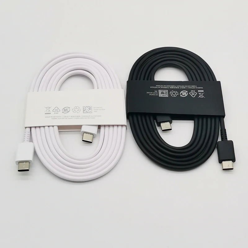 Cargador Samsung de 45 W, adaptador de carga superrápida de 1,8 M, tipo C, para Galaxy S24, S23, S22, S21, S20, Note 20, Ultra 10, Z Flip Fold 6, 5, 4, 3 y 2