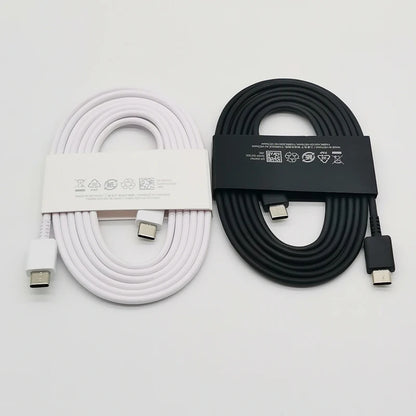 Cargador Samsung de 45 W, adaptador de carga superrápida de 1,8 M, tipo C, para Galaxy S24, S23, S22, S21, S20, Note 20, Ultra 10, Z Flip Fold 6, 5, 4, 3 y 2