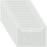 10 PCS Plastic Folders for Document, A4 Size Plastic Envelopes with Snap Closure, Clear File Folders Bags for School Office
