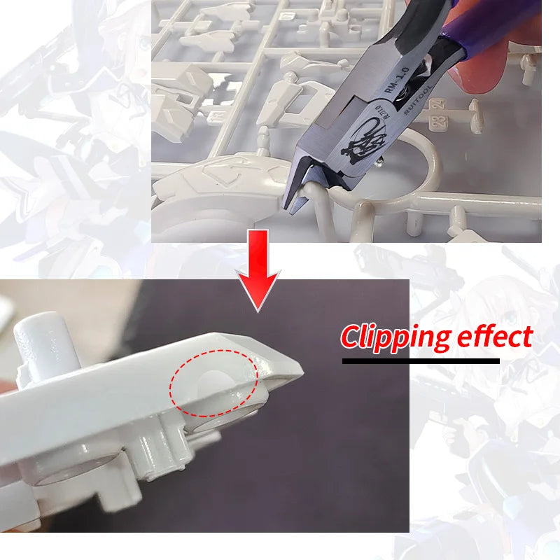 4.7 Inch Model Nippers Ultra-Thin Single-Edged Gundam Model Building Tools for Beginners to Repair and Fix Plastic Models
