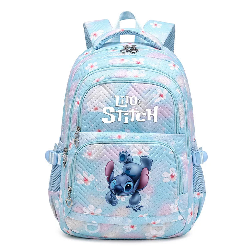 Mochila impermeable Disney Lilo Stitch para mujer, bolso de viaje para mujer, mochila escolar para adolescentes, mochila para libros