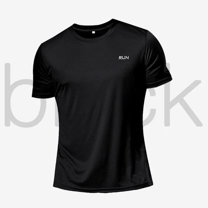 Long and Short-Sleeved T-Shirt Fitness Sports Tops Morning Running Ice Silk Quick Dry Outdoor Mountaineering Gym Clothing Men
