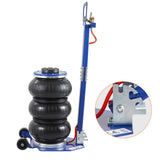 SucceBuy Air Jack 3 Ton Triple Bag Air Jack w/ Six Steel Pipes Pneumatic Jack w/ Adjustable Long Handles for Car Garage Repair