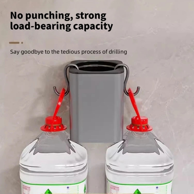 Escobillero de lujo con carcasa metálica, soporte para escobillero de pared, sin ángulo muerto, herramientas de limpieza para el hogar, accesorios de baño