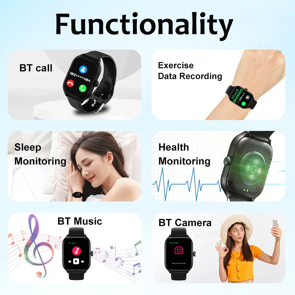 LAXASFIT New H9 Pro Max Smart Watch Dial to Answer Calls Calorie Tracking Heart Rate Oximetry Monitoring Bluetooth Smartwatch