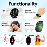 LAXASFIT New H9 Pro Max Smart Watch Dial to Answer Calls Calorie Tracking Heart Rate Oximetry Monitoring Bluetooth Smartwatch