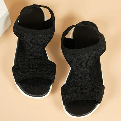Zapatos de mujer Verano 2024 Sandalias deportivas casuales y cómodas Sandalias de cuña de playa para mujer Sandalias de plataforma para mujer Sandalias romanas Tallas grandes